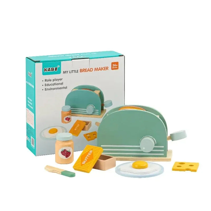 Kids Bread Machine Pretend Play Kitchen Toys Set