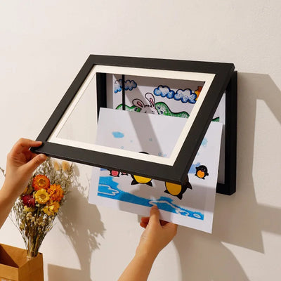Kids Art Frames Magnetic Front Open Changeable Display