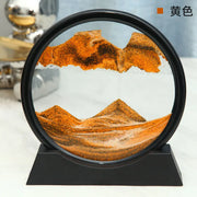 3D Moving Sand Art Picture Round Glass Deep Sea Sandscape