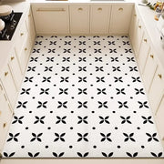 Kitchen Anti-slip Oil-proof Rug Pvc Leather Floor Mat