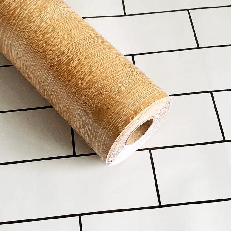 New PVC Waterproof Wood Grain Decor