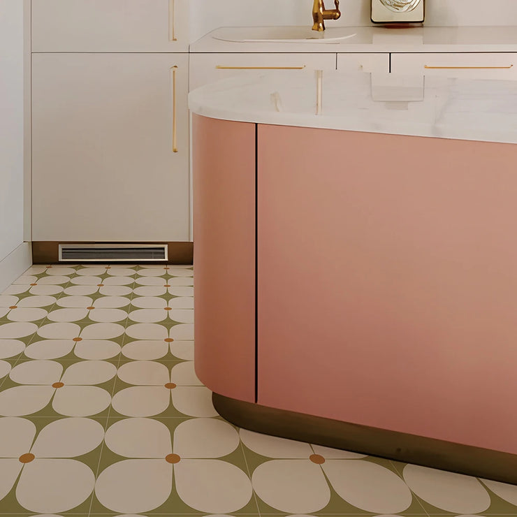 New Floor Tiles Waterproof Vinyl Wallpaper