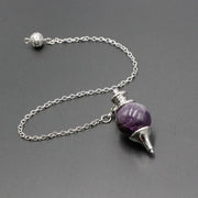 New Chakra Natural Stone Crystal Pendulum