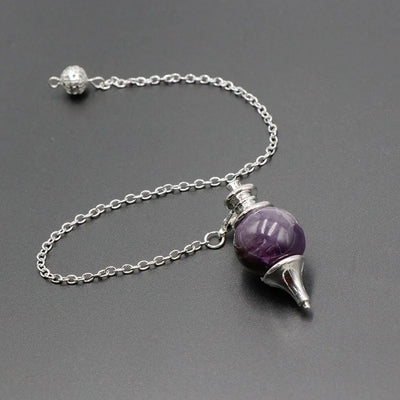 New Chakra Natural Stone Crystal Pendulum