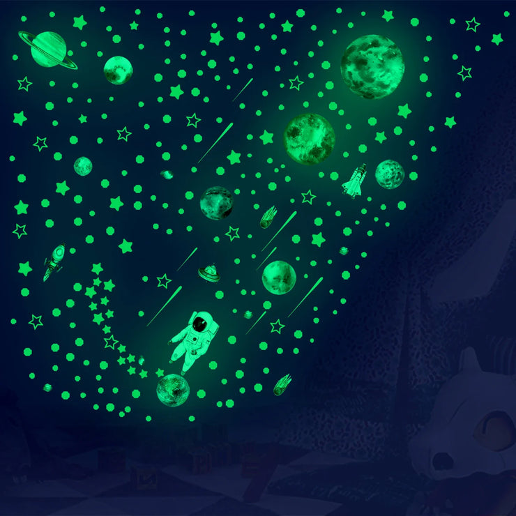 849Pcs Glow in The Dark Stars Wall Stickers