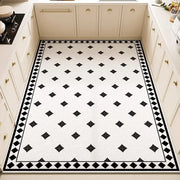 Kitchen Anti-slip Oil-proof Rug Pvc Leather Floor Mat
