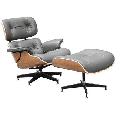 EAMES INSPIRED LOUNGE CHAIR & OTTOMAN