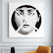 Retro Fornasetti Inspired Cavas Art