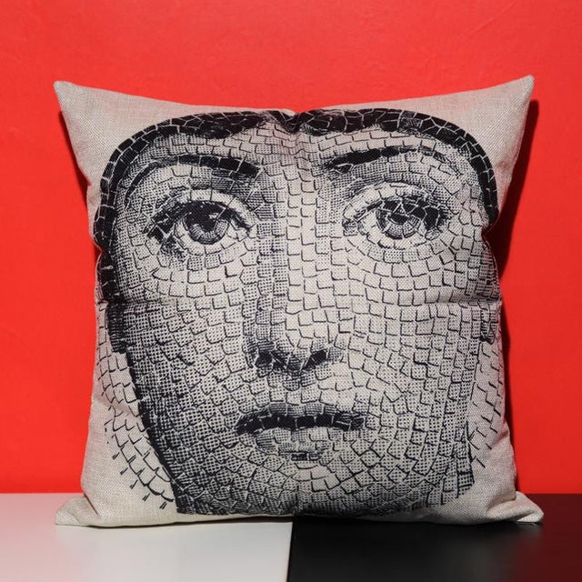 Vintage Fornasetti Style Cushion Cover