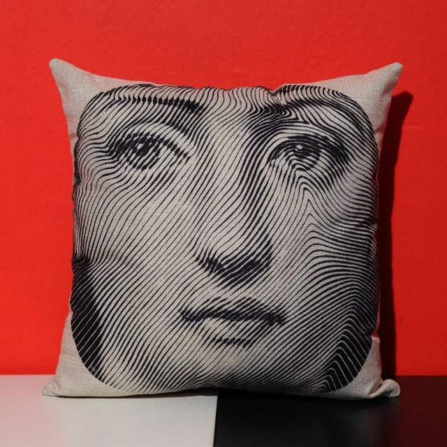 Vintage Fornasetti Style Cushion Cover