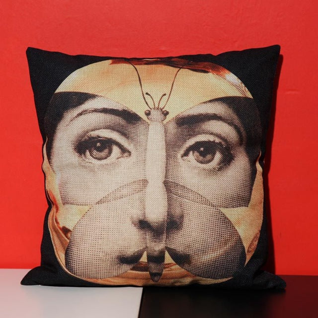 Vintage Fornasetti Style Cushion Cover