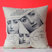 Vintage Fornasetti Style Cushion Cover