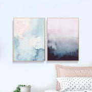 Watercolor Pastel Canvas Art