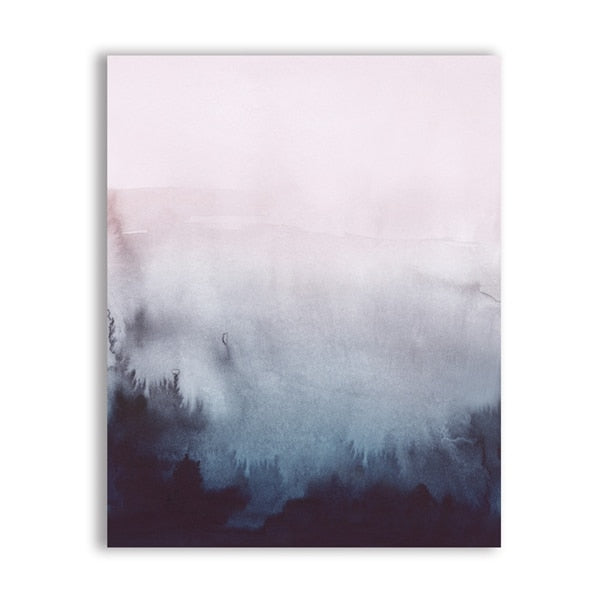 Watercolor Pastel Canvas Art