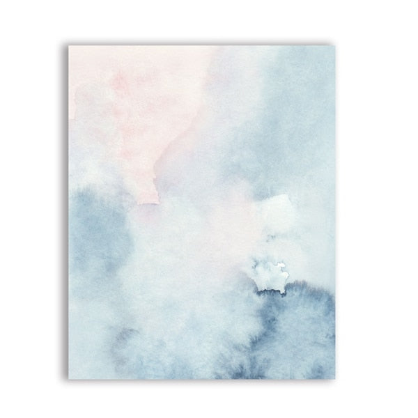 Watercolor Pastel Canvas Art