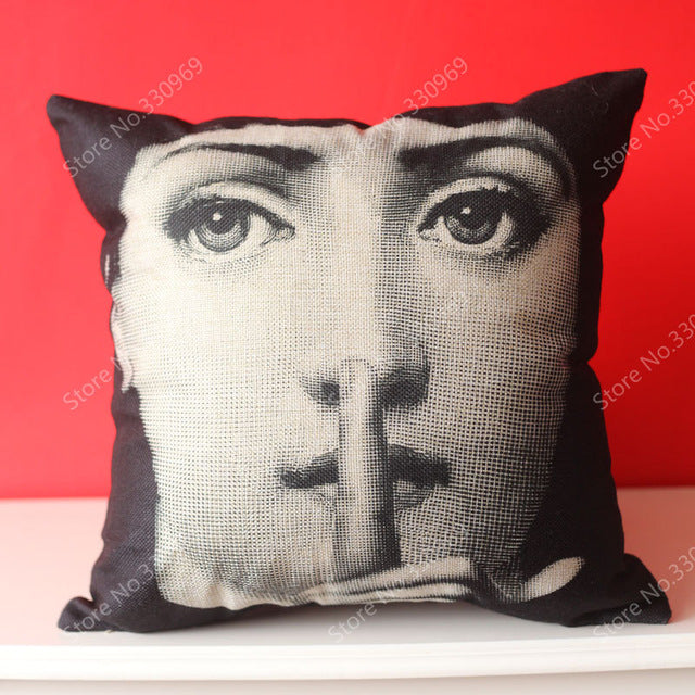 Fornasetti Throw Pillow Covers