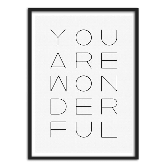 Scandinavian Forest And Quote Canvas
