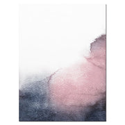 Pink Blue Abstract Poster Prints Blush Pink and Grey Wall Art Canvas Painting Nordic Scandinavian Picture for Bedroom Decor