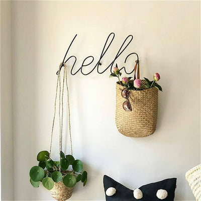 Handwritten Iron Wall Hanger