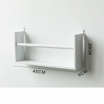 Nordic Style Wooden Storage Rack Shelves Bedroom TV Wall Hanging Storage Holder Flower Pot Book Shelf Home Decor Room Organizer