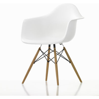 Eames Style Molded Plastic Dowel-Leg Dining Side Chair (DSW) Natural Legsas
